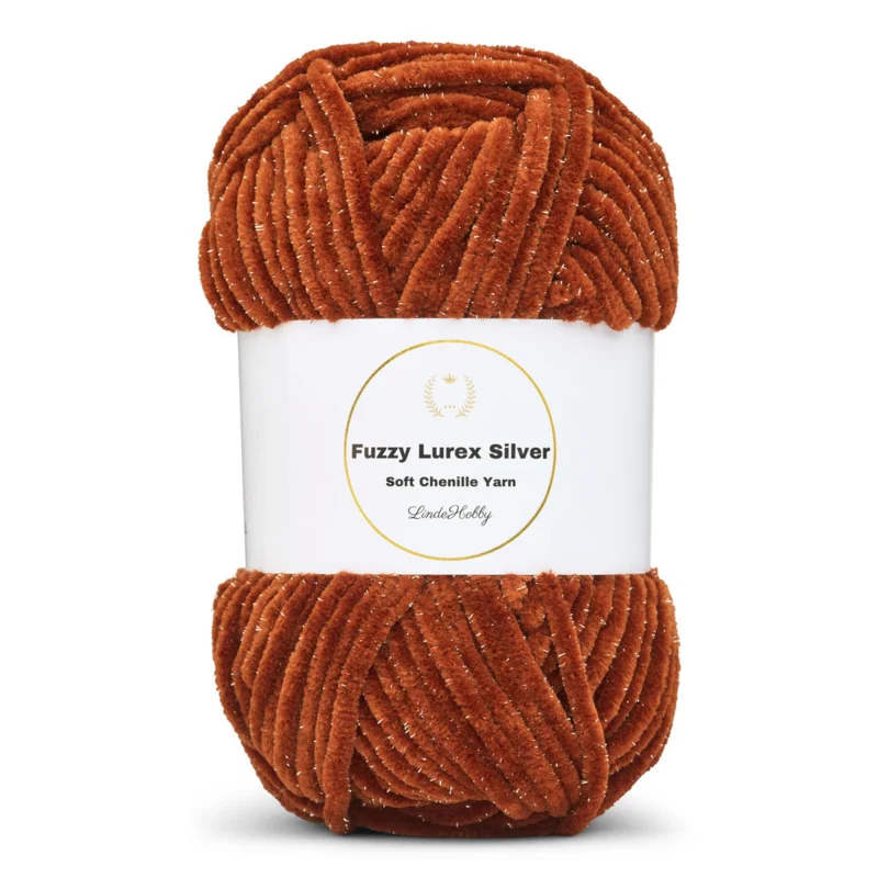 LindeHobby Fuzzy Chenille Silver Lurex 34 Rame