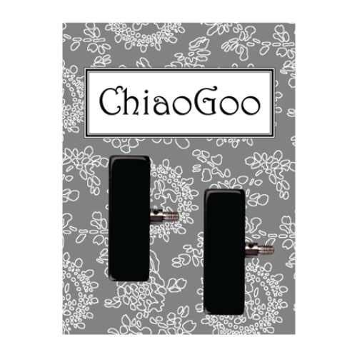 ChiaoGoo Fermacavo, 2 Pezzi Large Nero