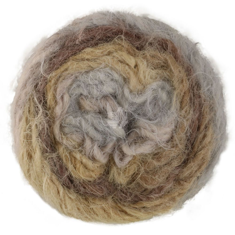 Lana Grossa Basta Mista 108 Beige/Grigio chiaro/Grège/Taupe/Grigio/Marrone scuro