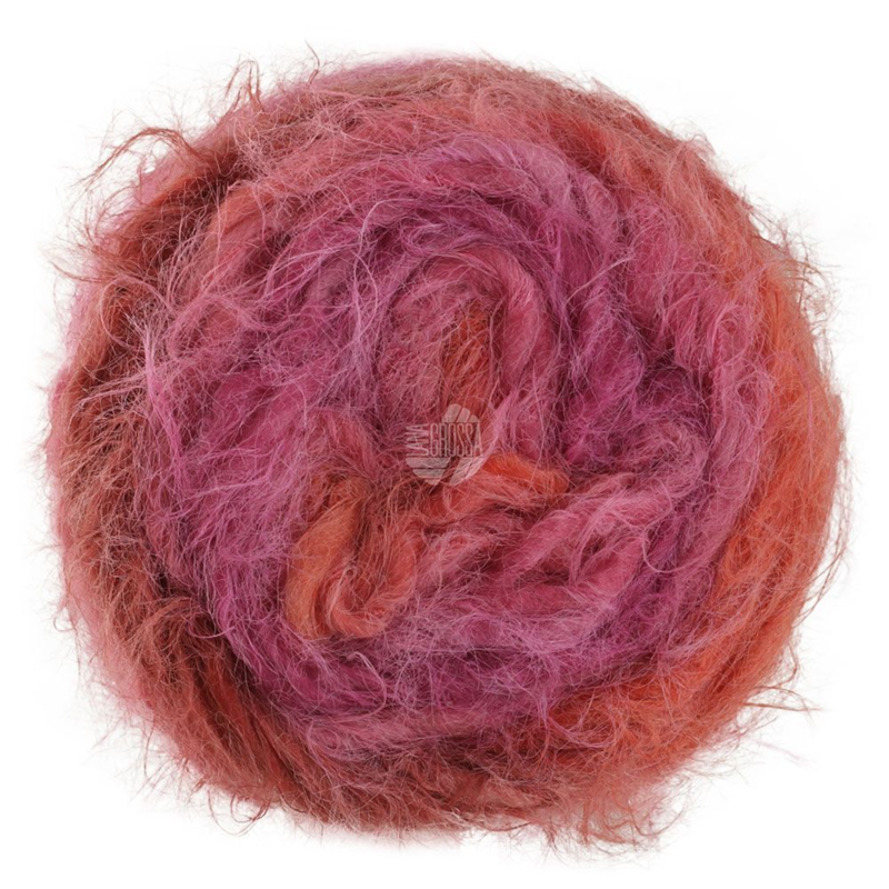 Lana Grossa Basta Mista 107 Rosso violetto/Fucsia/Rosa antico/Rosso vino/Borgogna