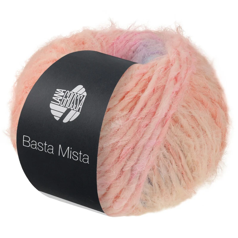 Lana Grossa Basta Mista 113 Lime/Turchese/Aqua/Salmone/Rosa/Lilla