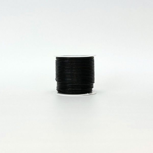 HobbyArts Corda in pelle, 10 m, Nera 1.50 mm