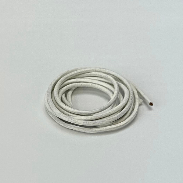 HobbyArts Cordino in pelle, 1 m, Bianco 1.50 mm