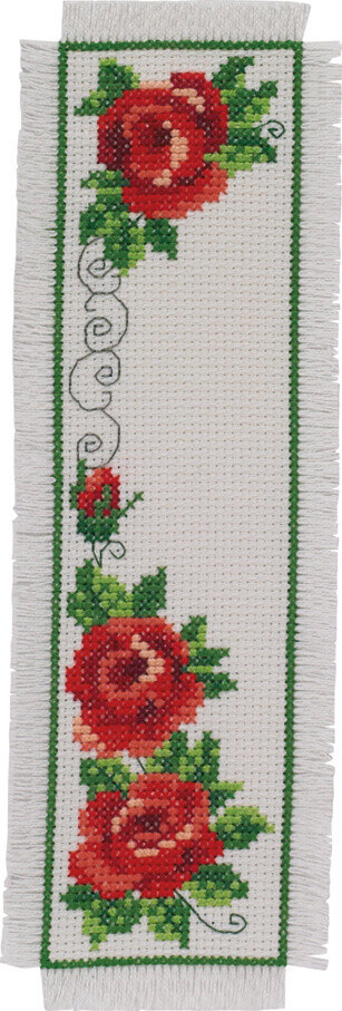 Kit Ricamo Rose 7 x 22 cm