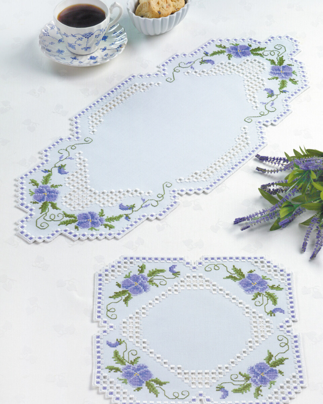 Kit Ricamo Hardanger 28x28 cm