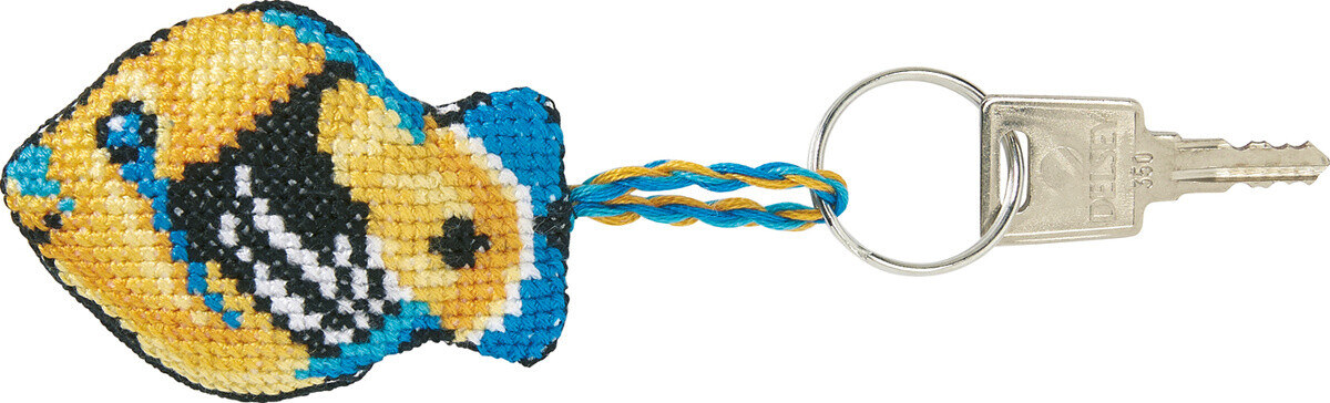 Kit da ricamo pesce Picasso 7 x 5 cm