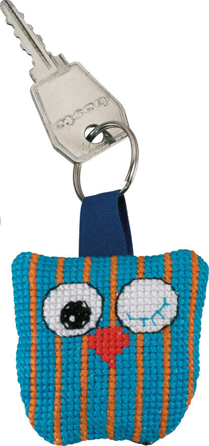 Kit da Ricamo Gufo con strisce verticali 5 x 5 cm