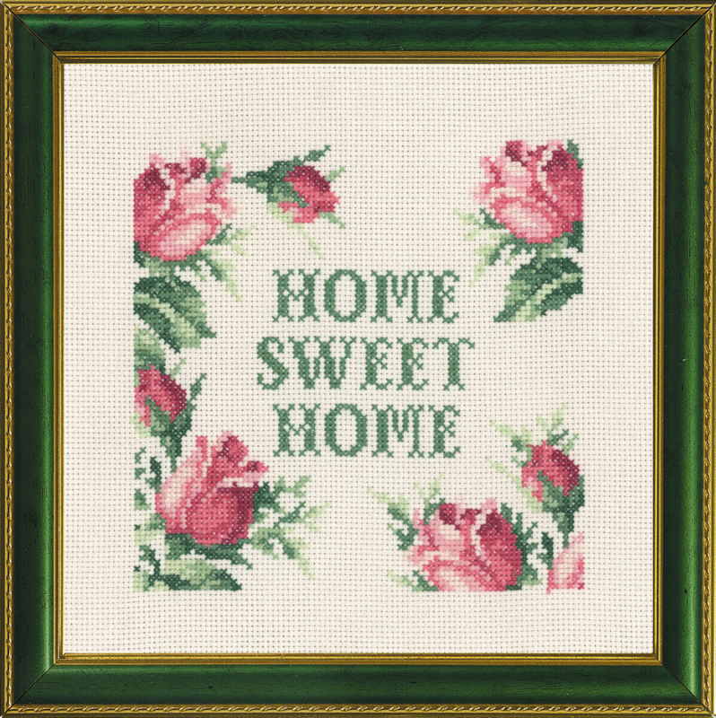 Kit da Ricamo Home sweet home 5420/01 20x20 cm