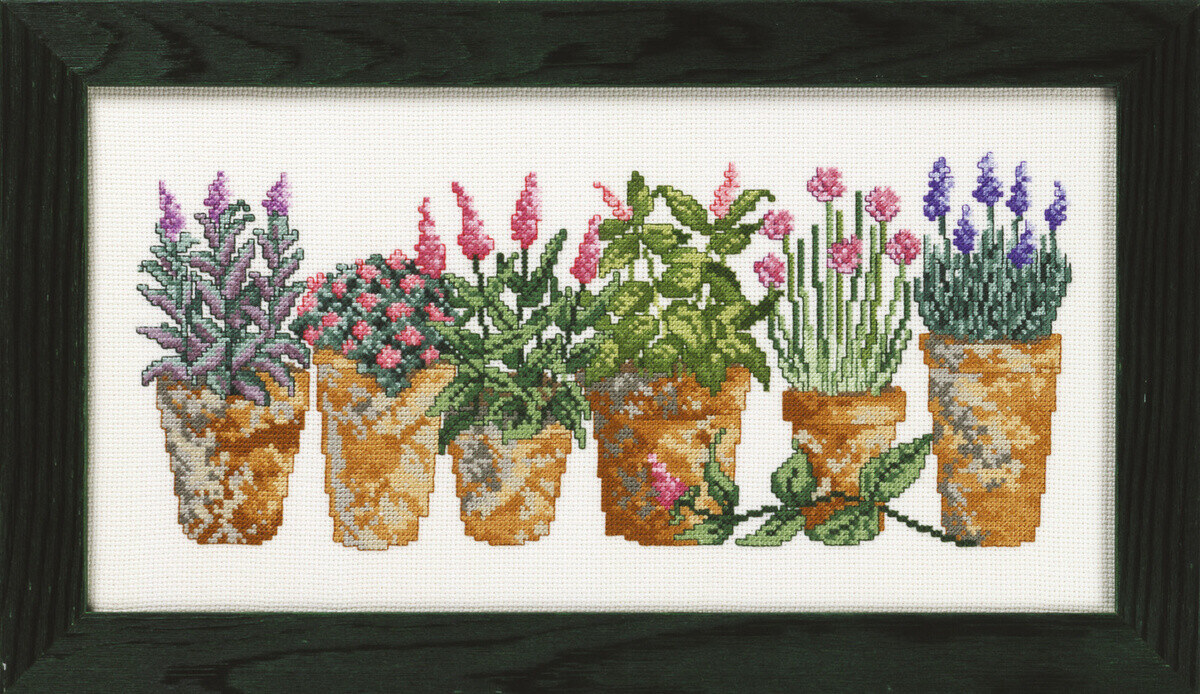 Kit Ricamo Erbe Aromatiche 33 x 17 cm R5328