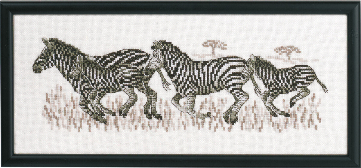 Kit Ricamo Zebre R5496 36 x 15 cm