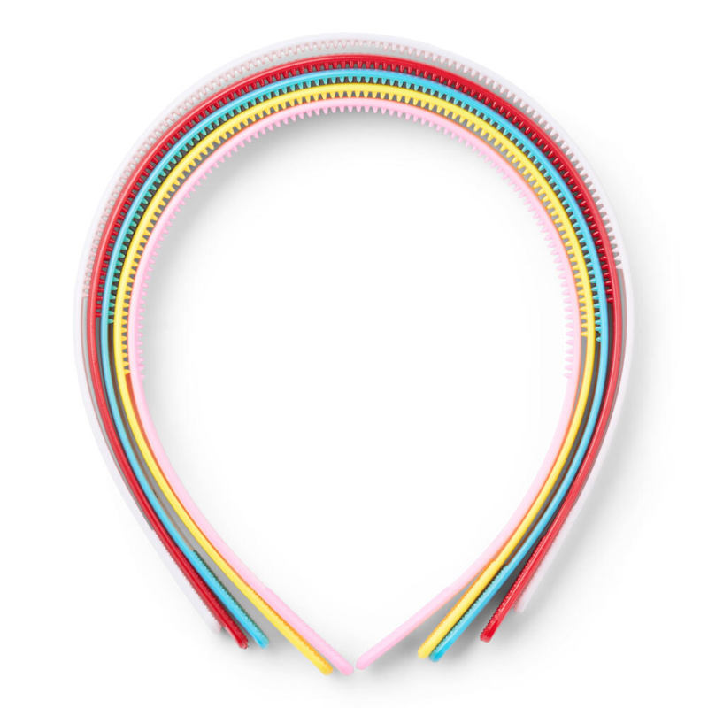 LindeHobby Fasce per capelli, Colori assortiti, 12 mm, 5 pz