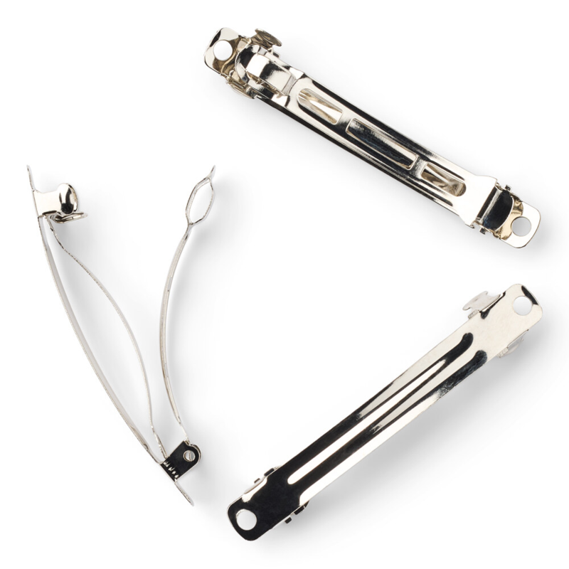 LindeHobby Fermagli per Capelli, Argento, 6 mm, 3 pz