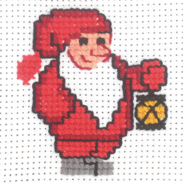 Kit da Ricamo Folletto con Lanterna 10 x 10 cm