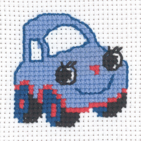 Kit da ricamo Auto 8 x 8 cm