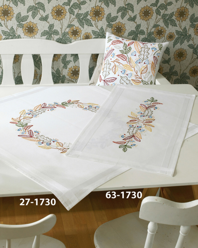 Kit ricamo Autunno 80 x 80 cm