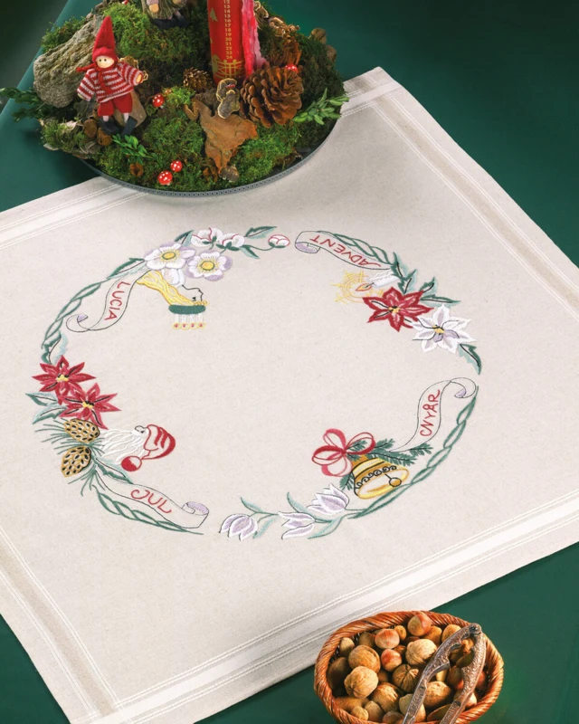 Kit Ricamo Avvento 80 x 80 cm