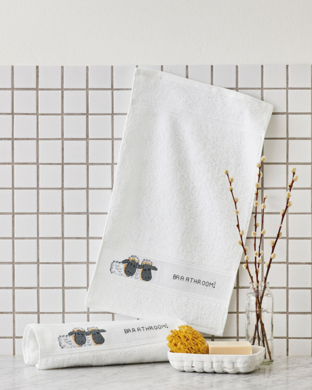 Kit da Ricamo Bagno 30 x 50 cm