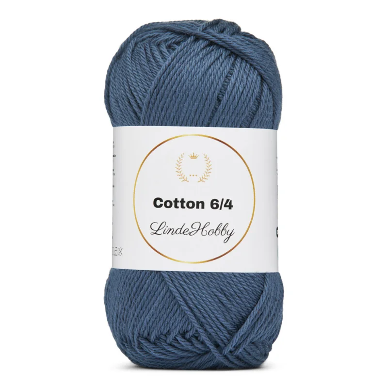 LindeHobby Cotton 6/4 008 Blu Bimbo