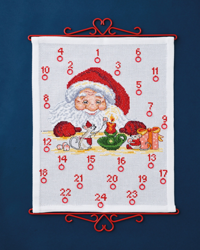 Kit da Ricamo Babbo Natale & topo 38 x 46 cm B5125/38