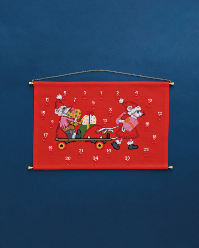 Kit punto croce Topolino su pattino 46 x 30 cm B5205/46