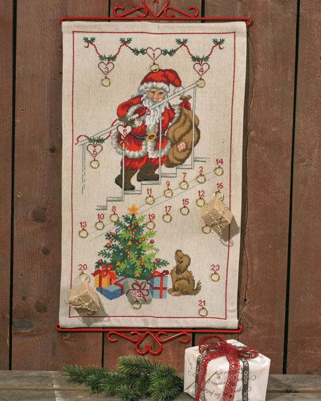 Kit da ricamo Babbo Natale su scala 5125/35 34 x 58 cm