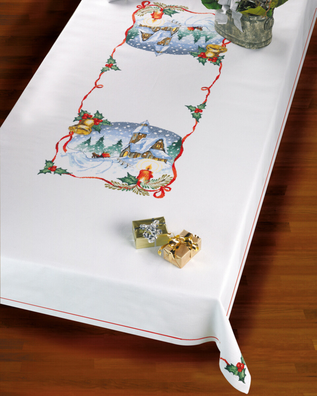 Kit da Ricamo Chiesa & Campane 140 x 230 cm