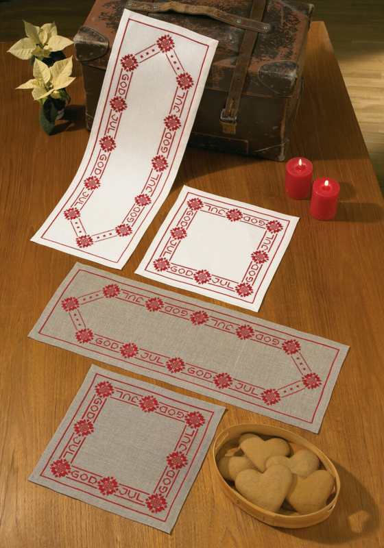 Kit punto croce Buon Natale 21 x 60 cm