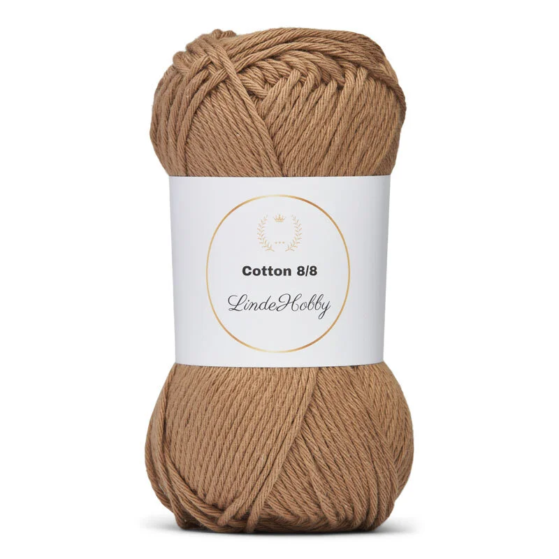 LindeHobby Cotton 8/8 – Natural Harmony, 10 gomitoli 029 Cammello