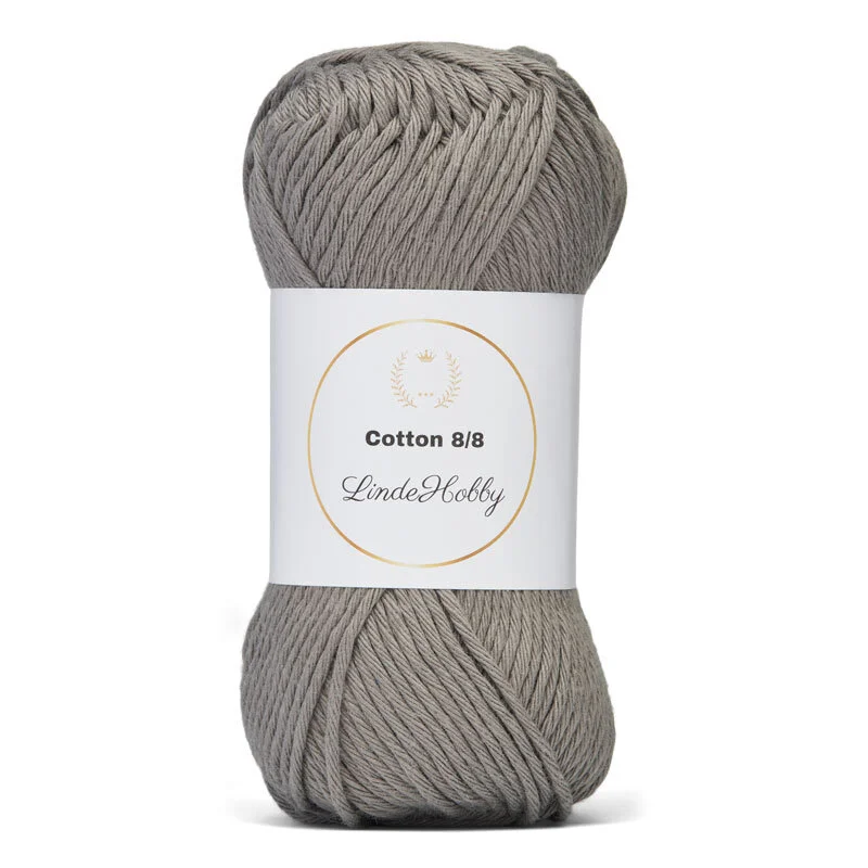 LindeHobby Cotton 8/8 – Natural Harmony, 10 gomitoli 069 Grigio Medio