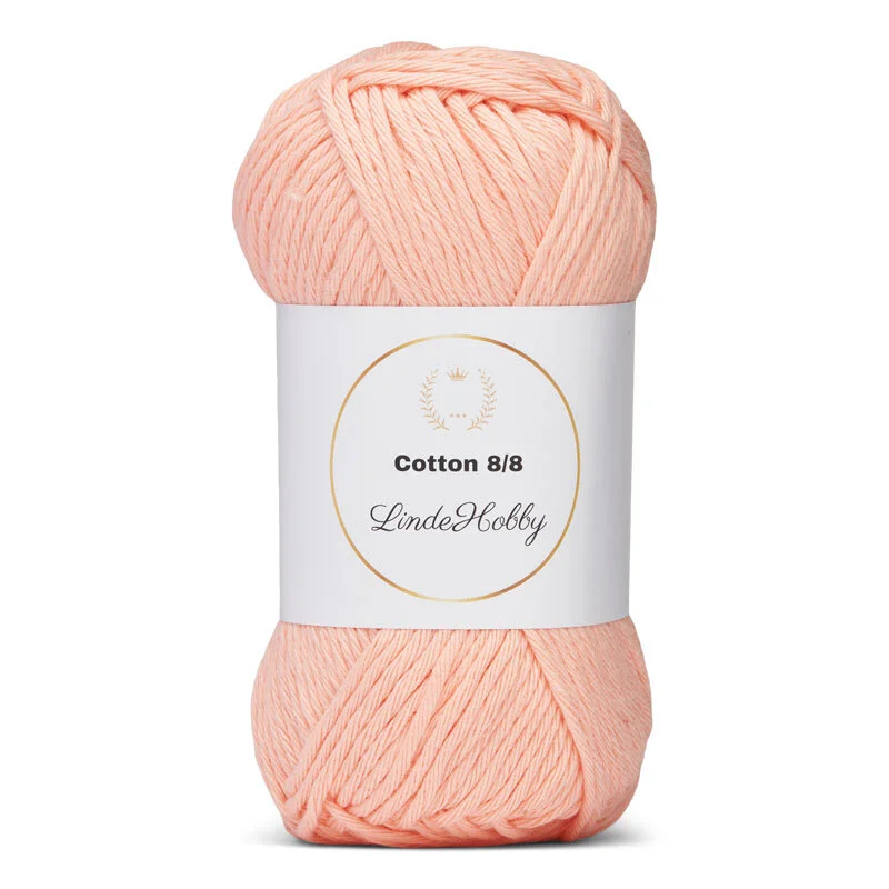 LindeHobby Cotton 8/8 - Soft Pastel Dream, 10 gomitoli 091 Salmone