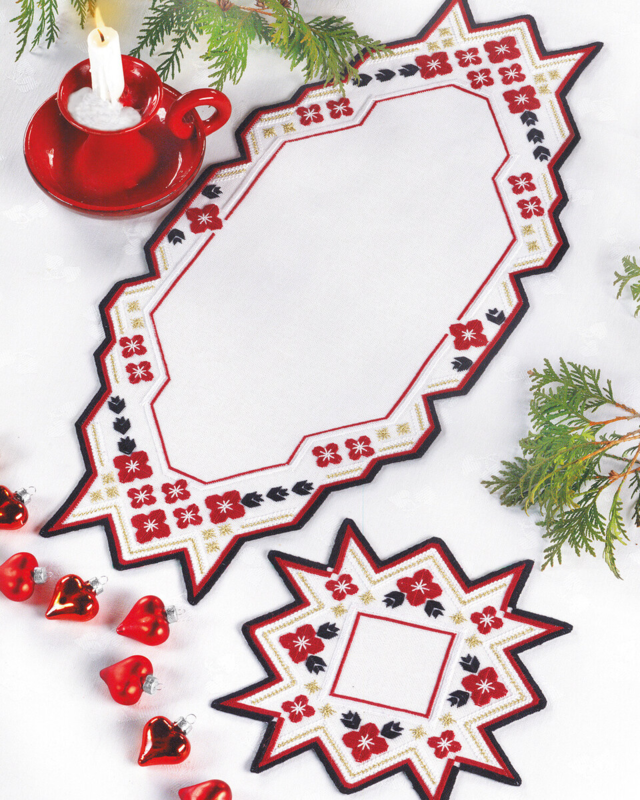 Kit Ricamo Lungo Nero 28 x 60 cm