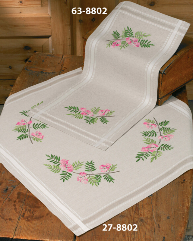 Kit da Ricamo Bacche di Sorbo 40 x 80 cm