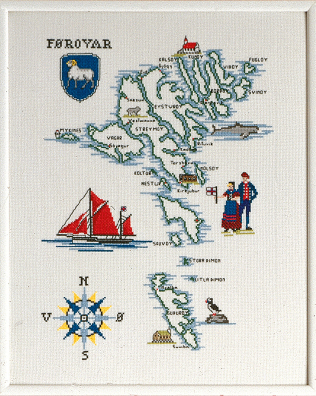 Kit per Ricamo Isole Faroe 37 x 46 cm