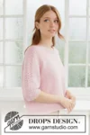 267-15 Elodie Lace Sweater by DROPS Design