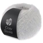Lana Grossa Cosy Socks 08 Grigio chiaro