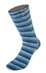 Lana Grossa Cosy Socks Soft Stripes 106 Nero blu/grigio blu/blu fumo/blu bianco