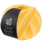 Lana Grossa Cosy Socks Soft Stripes 111 Giallo/giallo tuorlo/giallo zafferano
