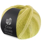 Lana Grossa Cosy Socks Soft Stripes 116 Lime/pistacchio/oliva chiaro