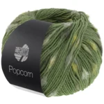 Lana Grossa Popcorn 15 Verde/bianco sporco/beige/pistacchio/grigio scuro
