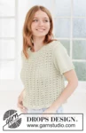 266-26 Sweet Lime Top by DROPS Design