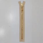 YKK Cerniera Fissa, Ottone, 4 mm 572 Sabbia