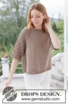 268-10 Tea Time Lace Sweater by DROPS Design