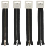 Go Handmade Cerniera in Metallo Nero: Oro, argento, bronzo e grigio scuro