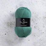 Svarta Fåret Sox Merino 4 ply 01 Inchiostro verde acqua