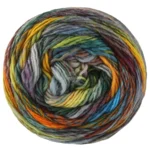 Lana Grossa Colorissimo 223 Bordeaux/Grigio/Giallo/Arancione/Oliva/Verde scuro/Verde chiaro/Rosso vino/Blu petrolio/Blu jeans