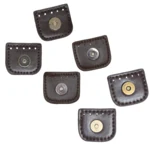 Go Handmade Chiusura Magnetica a Pressione 4 cm Marrone scuro con oro, argento e bronzo