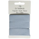 Nastro Elastico Go Handmade: 3 m x 20 mm, Grigio/blu