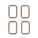 Go Handmade Anello Quadrato Bronzo