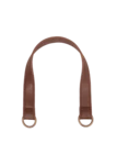 Go Handmade Manico per borsa con anello a O: Marrone/bronzo