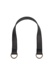 Go Handmade Manico per Borsa con Anello a O: Nero/bronzo